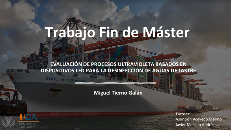 Trabajo Fin de Máster en Gestión Integral del Agua